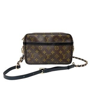 LOUIS VUITTON Compiegne 23 Shoulder Crossbody Bag 💼 Black